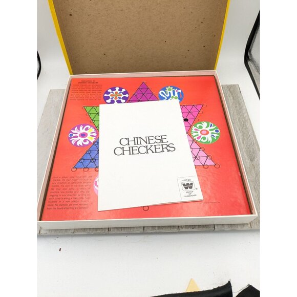 Vintage Western Publishing Chinese Checkers Game Complete Set With Box - Picture 2 of 8
